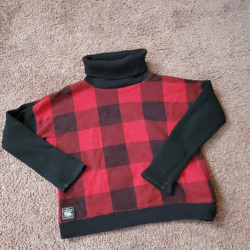 Polo Ralph Lauren girls buffalo plaid turtleneck